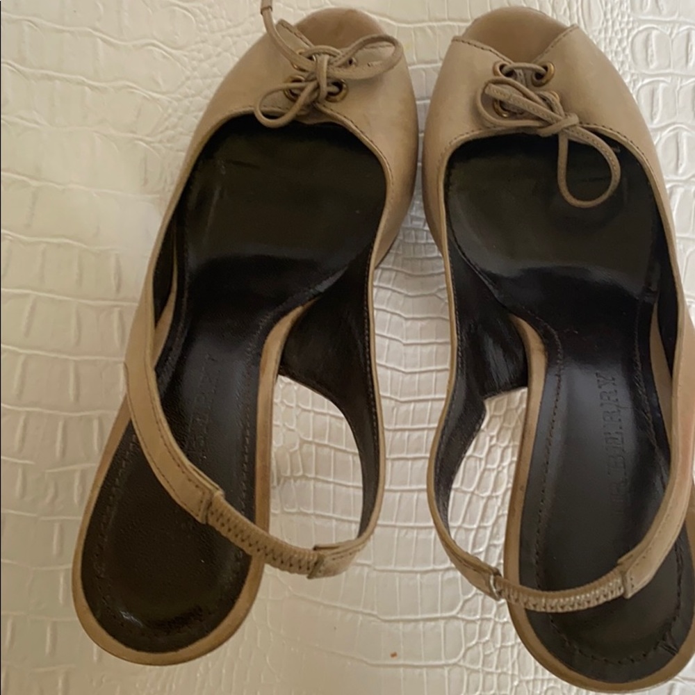 Burberry Sling Back Sandals Size 39